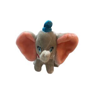 Vintage Disney Parks Dumbo Plush Disneyland Walt Disney World Korea Pink Ears